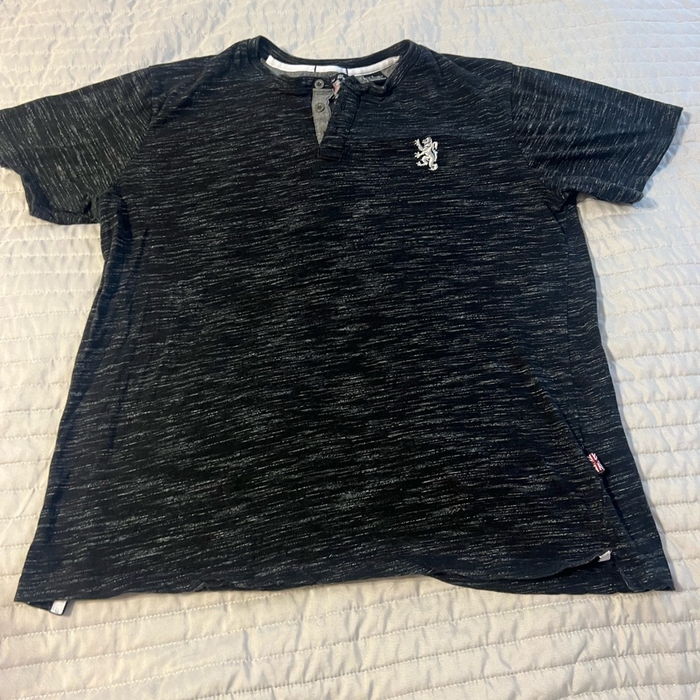 English Laundry Short Sleeve Black Polo Size Large